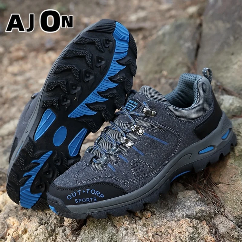 

Мужская повседневная спортивная обувь 2025, износостойкая уличная походная обувь, рабочая обувь для походов и охоты, мужская обувь на резиновой подошве