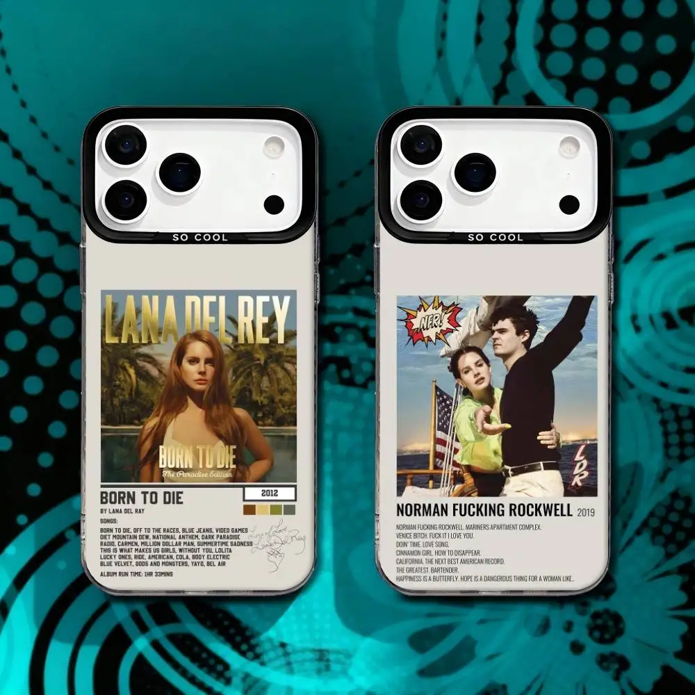 

Lana Dey Ray Album Covers Matte Fingerprint Proof Phone Case For iPhone 17,16,15,14,13,12,X,8,Pro,Max,Plus,SE4,Air,Mini