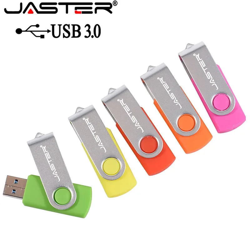 Original JASTER USB3.0 swivel USB flash drive 256GB 128GB 64GB 32GB 16GB 8GB 4GB Pendrive high quality pen drive Cle USB