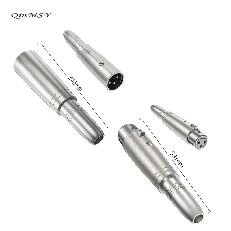 XLR موصل 3Pin أنثى جاك ومقابس ذكر إلى 1/4 "6.35 مللي متر ذكر التوصيل ستيريو وأحادية و TRS محول الميكروفون