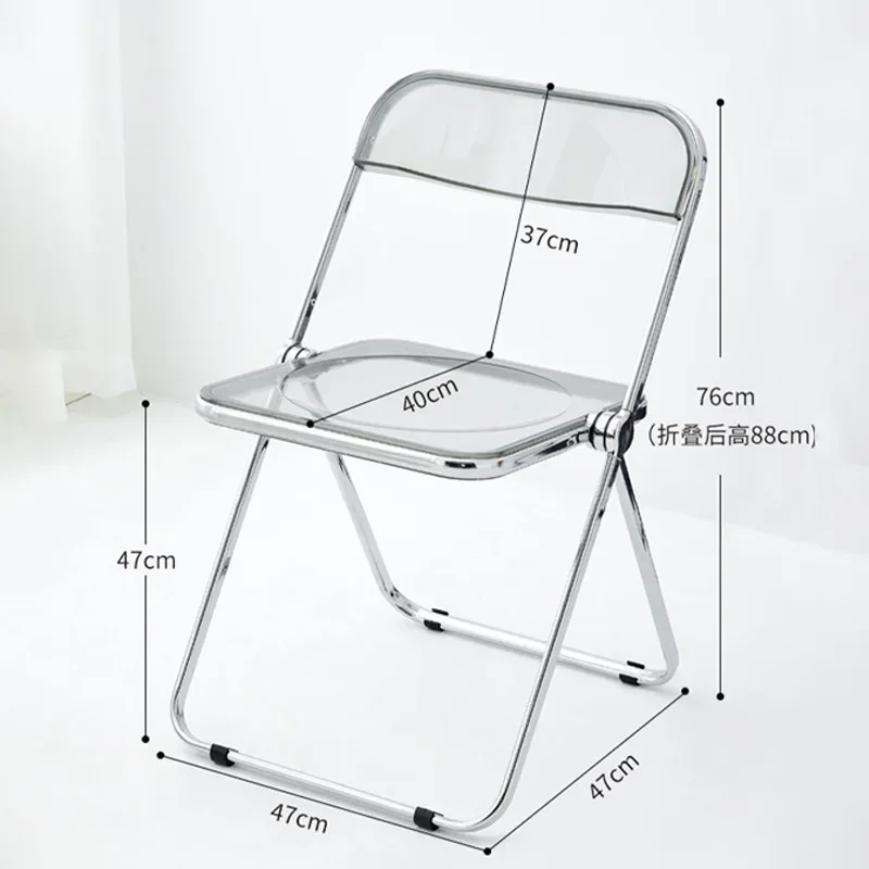 Скандинавский средневековый складной стул, современный минималистичный обеденный стул из нержавеющей стали в стиле ins, декоративный стул из ротанга