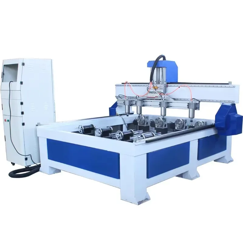 Fully Automatic CNC Woodworking Engraving Machine, Multi-head One-drive Wood Carving Cutting Equipment