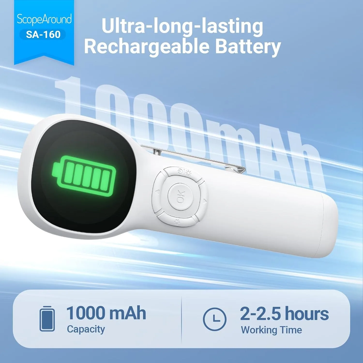 منظار الأذن الرقمي مع شاشة IPS، كاميرا الأذن البصرية الذكية بدقة 720 بكسل، كاميرا منظار الأذن لنطاق الأذن، كاميرا أداة إزالة شمع الأذن #6