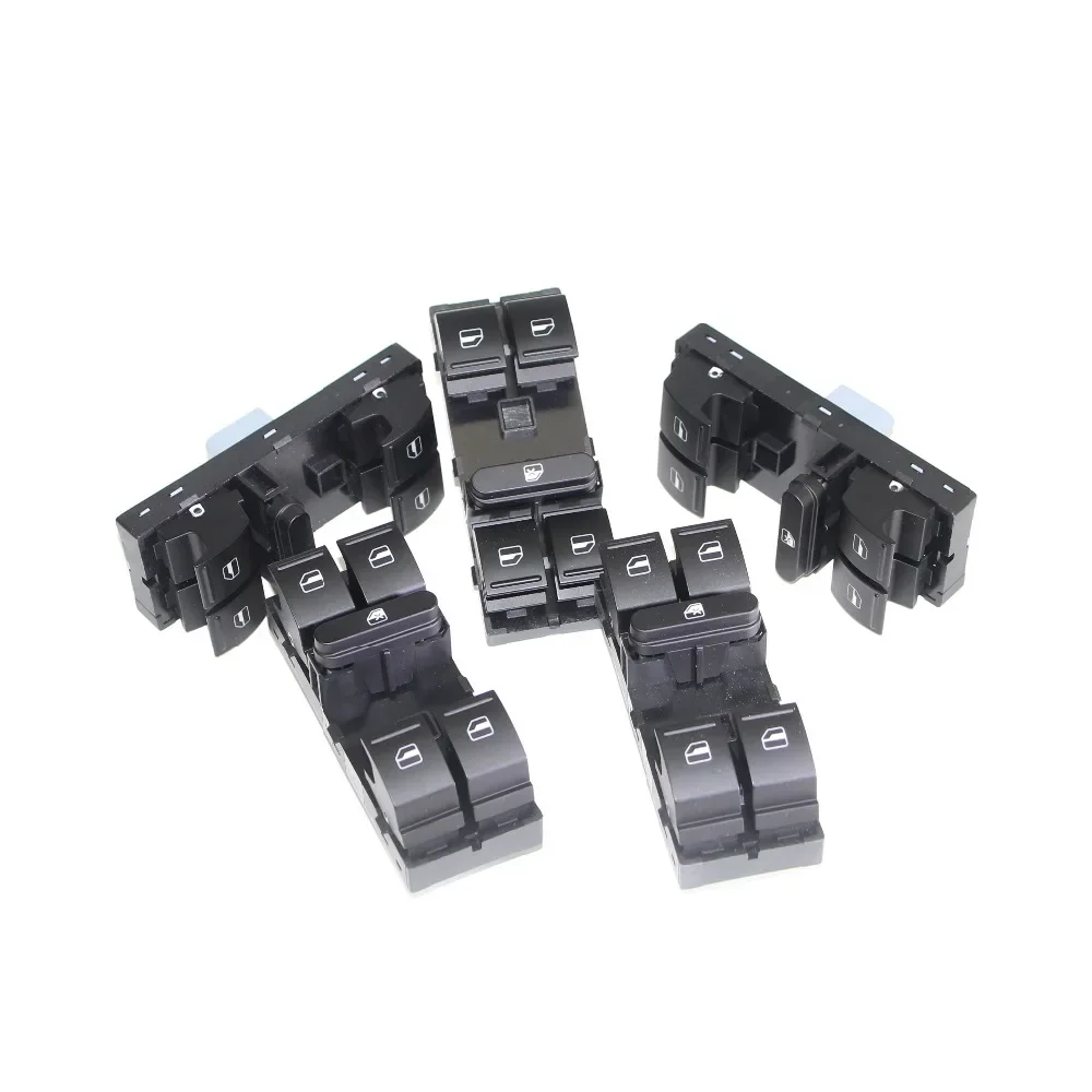 5PCS Four Button Master Window Switch Button For VW Golf 5 Golf 6 Jetta MK5 Mk6 Tiguan Touran Passat B6 B7  1K4 959 857B