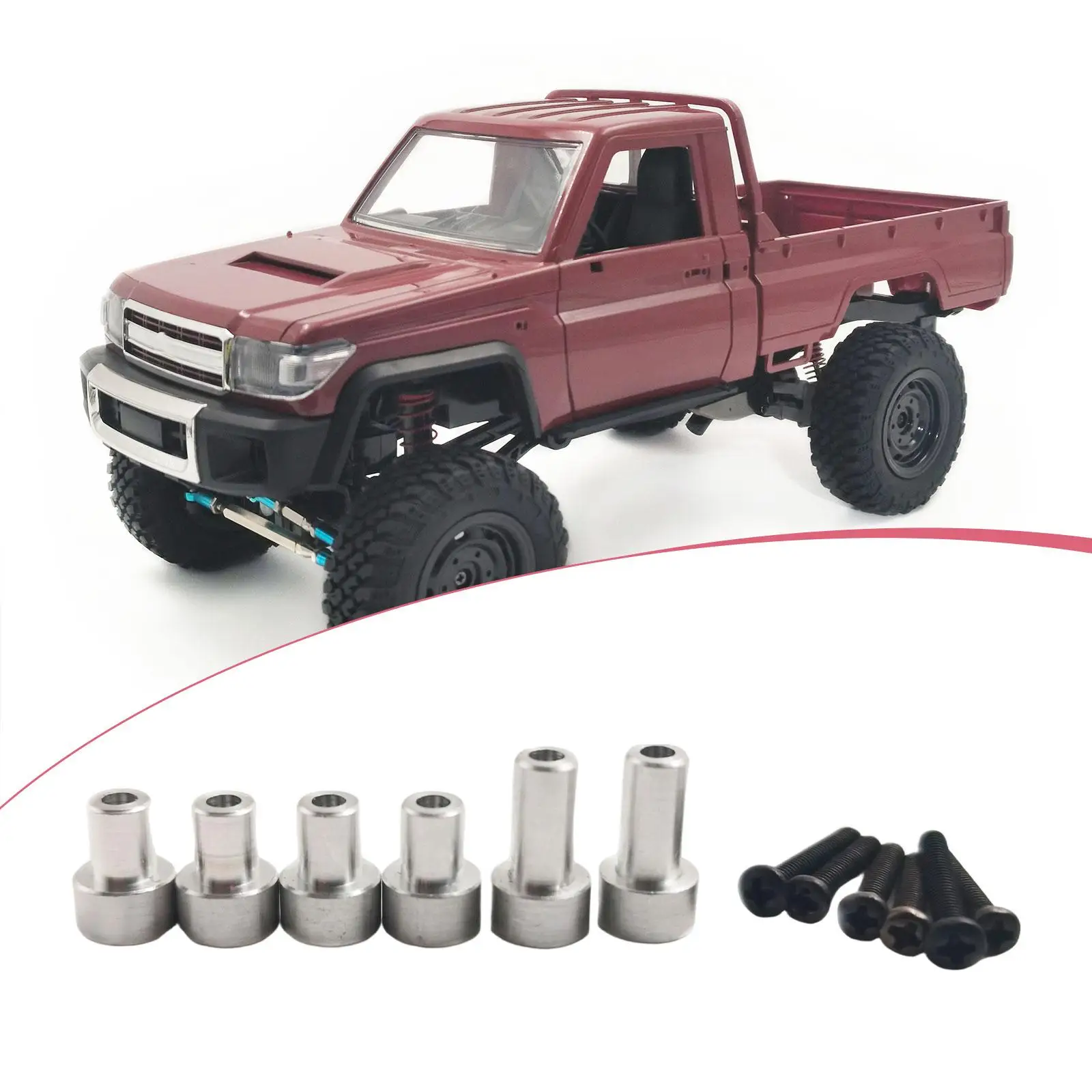 6 Stuks 1/12 Schaal RC Auto Shell Kolom RC Voertuig Accessoires Eenvoudige Installatie Verhogen Deel Vervang Onderdelen Body Beugel voor MN82