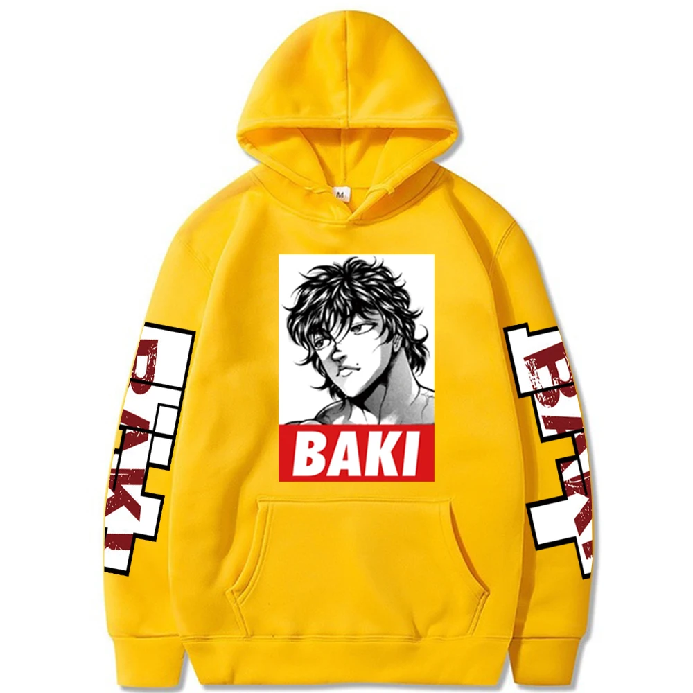 Anime Baki Hoodie The Grappler Hoodies Men Women Long Sleeve Harajuku Baki Hanma Graphics Casual Sweatshirts Clothes