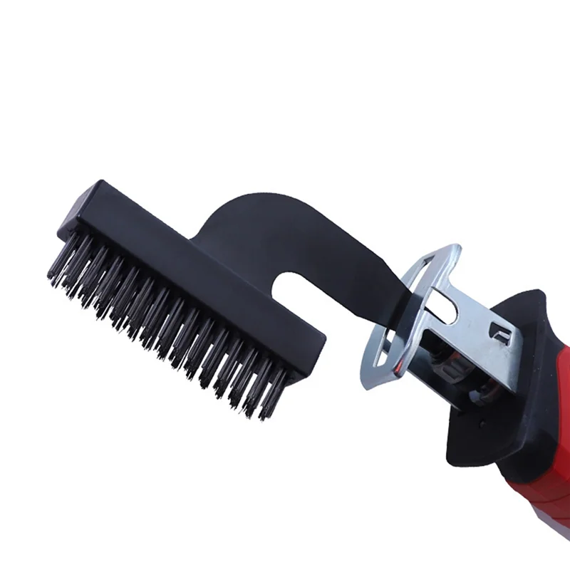 

Проволочная щетка Очиститель металла для чистки краски от грязи Нейлоновая или стальная щетка работает с электрической сабельной пилой