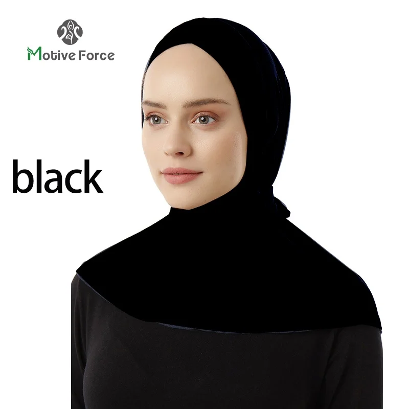 Muslim Modal Sport Hijab Abaya White Head Scarf Hijabs For Woman Abayas Women Jersey Turbans Islamic Turban Wrap Instant shawl