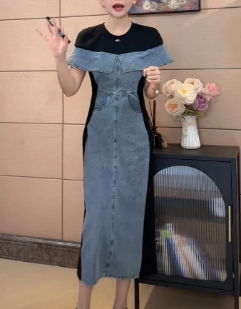 Elegant Sexy High Waist Short Sleeves Dress Vacation Ruffle PATCHWOR cow Slim Women Party Hip Wrap dresses