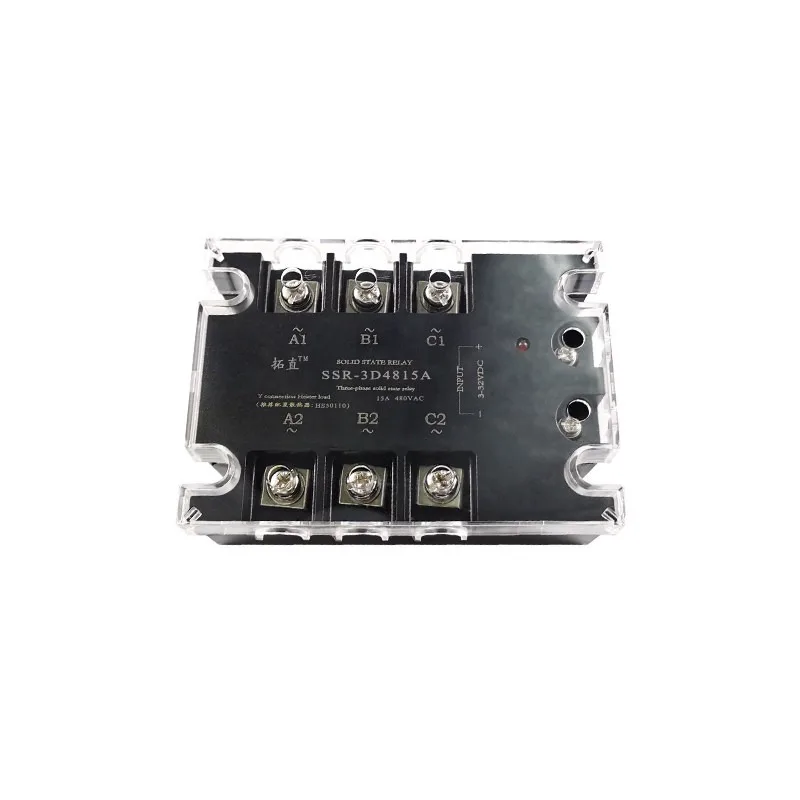 

Трехфазное твердотельное реле SSR-3D4810A15A25A40A80A100A120A150A с управлением постоянным током для переменного тока