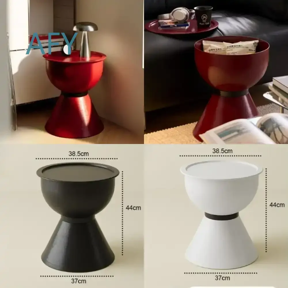 Side Table for Living Room Sofa Snack Storage Rack Space Saving Corner Table Home Organizer Minimalist Design Small Apartment