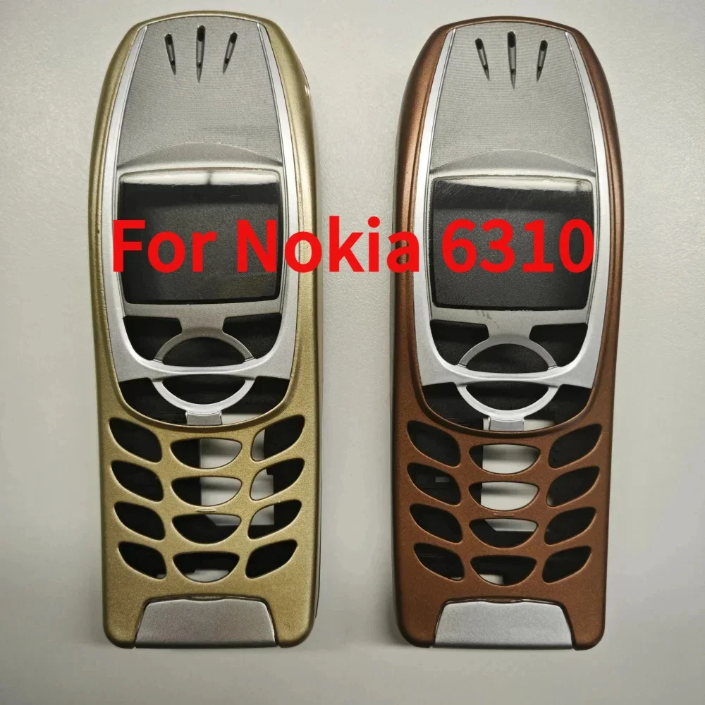 For Nokia 6310 Cover Case Housing 6310i Battery By Middle Frame Front Bezel Replace Part (No Phone Keyboard Keypad)