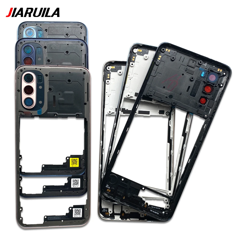 Housing Middle Frame Plate Case With Back Rear Camera Lens Repair Parts For Motorola Moto G13 G23 G31 G41 G42 G52 G84 G53