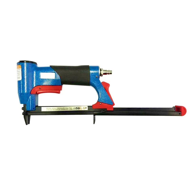 Imagem -02 - Pneumático ar Grampeador Nailer Fino Grampeador Ferramenta para Móveis U-tipo Pneumático Tira Carpintaria Pneumática ar Profissional