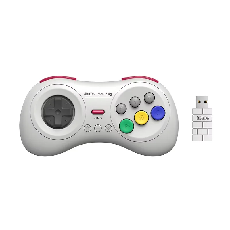 Мини-беспроводной контроллер 8BitDo M30 2,4G для SEGA Genesis Mini/SEGA Mega Drive Mini и геймпада Nintendo Switch