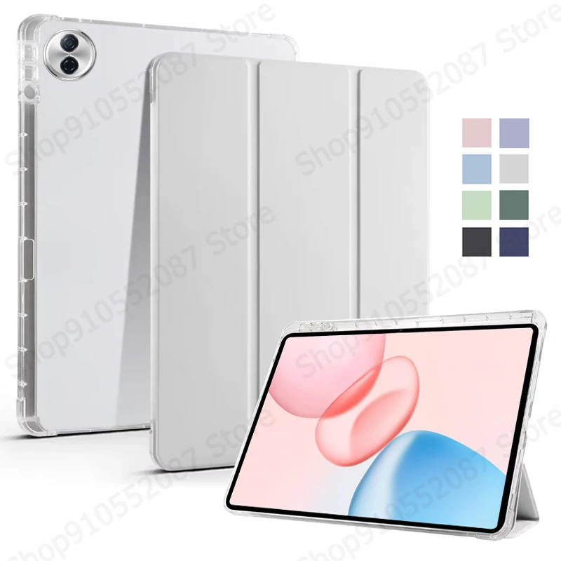 

For Honor Pad 10 Case With Pencil Holder Trifold Soft Back Stand Tablet Funda For Honor Pad 10 12.1 inch 2025 Cover Case Coque