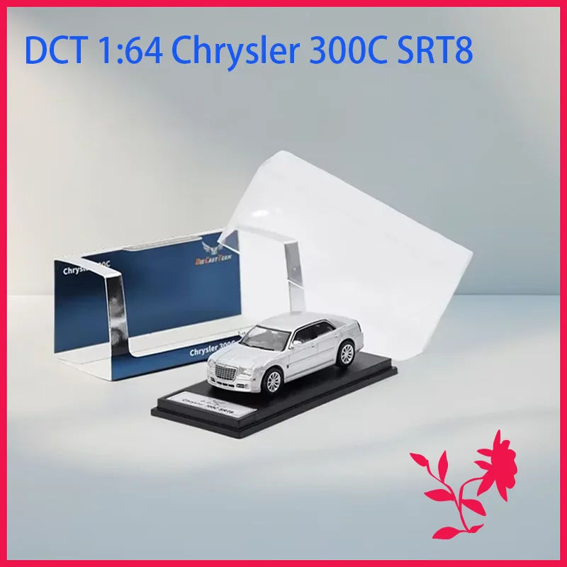 DCT 1:64 Scale Chrysler 300C SRT8 Silver Alloy Car Model Collection Display Ornament Toy Gift