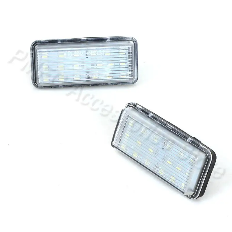 PMFC LED Car Number License Plate Light White For Lexus LX470 GX470 For Toyota Land Cruiser 120 200 Prado Land 81270-60331