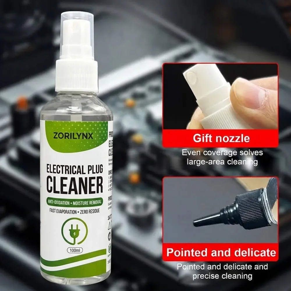 100ml Electrical Contact Cleaner Spray for Car Wiring Harness Circuit Board Rust Remover Liquid High Voltage Equipment Inhibitor