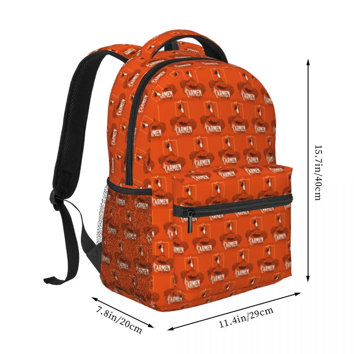 Carmen Merch Backpack Student BookBag Kids School Bag Computer Shoulder Bags for Boys Girls