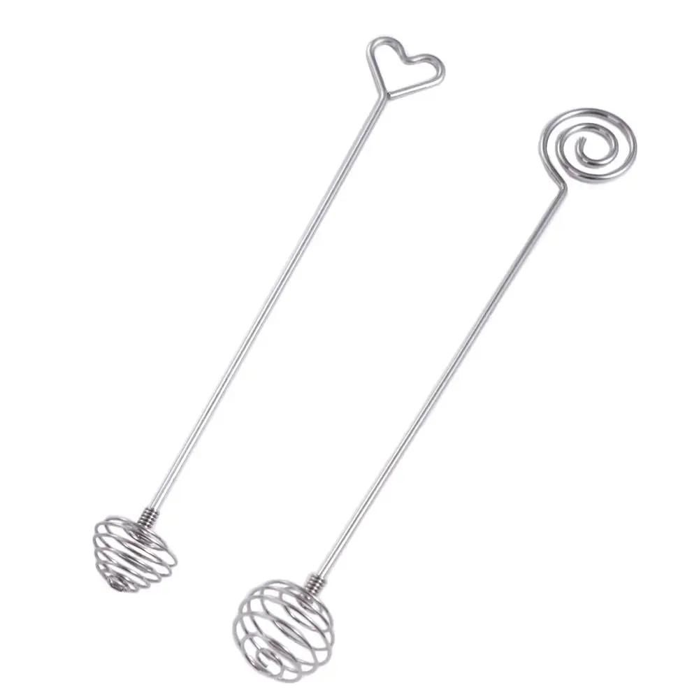 

Kitchen Gadget Stainless Steel Honey Dipper Sticks Double-headed Long Handle Metal Mixing Spoon Spiral Honey Spoon Honey Jar
