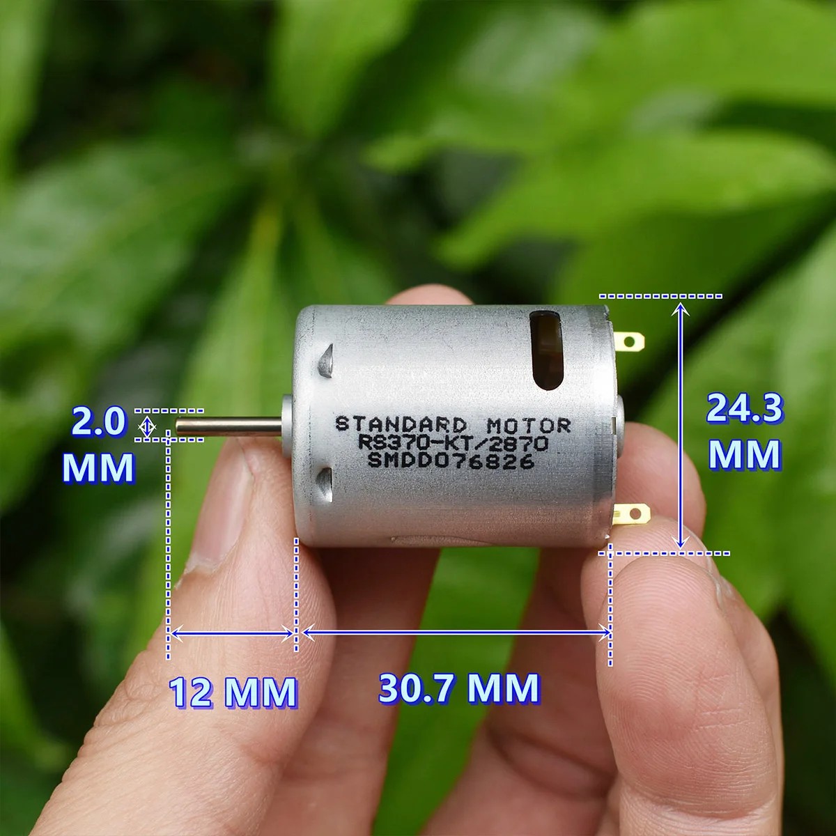 STANDARD 370 Motor DC 7.4V 9V 12V 22000RPM Strong Magnetic Large Torque Powerful Carbon Brush Electric Engine