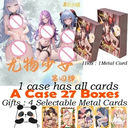 New Goddess Metal Cards Full Set Hutao Ganyu Rare Metal Card Hobby Collectible Card Toy Birthday Gifts