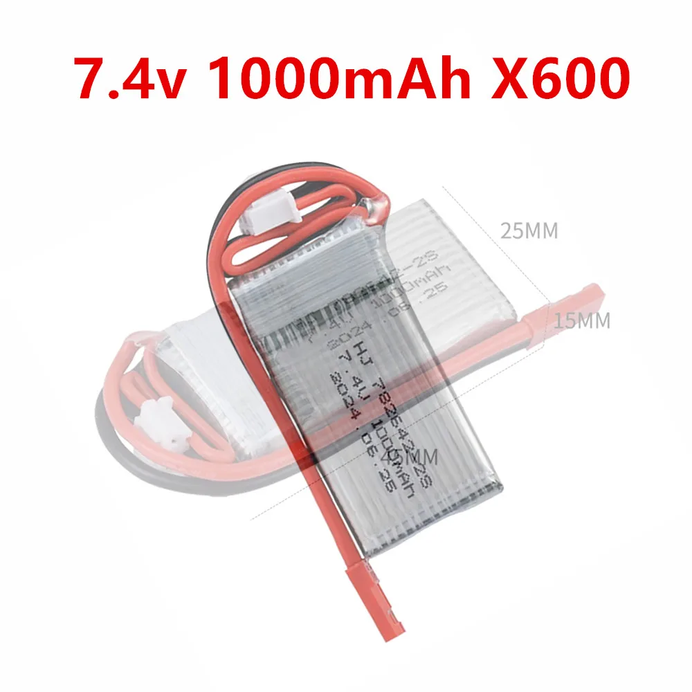 7.4v 1000mah Lipo Battery For MJXRC X600 U829A U829X X600 F4