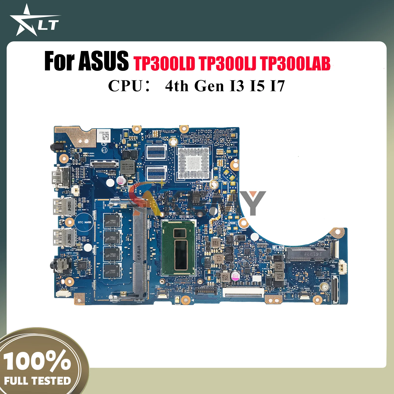 

TP300LA Laptop Motherboard For ASUS VivoBook Flip TP300LN Q302L TP300LA TP300LAB TP300LD TP300LJ TP300L Mainboard I3 I5 I7 CPU