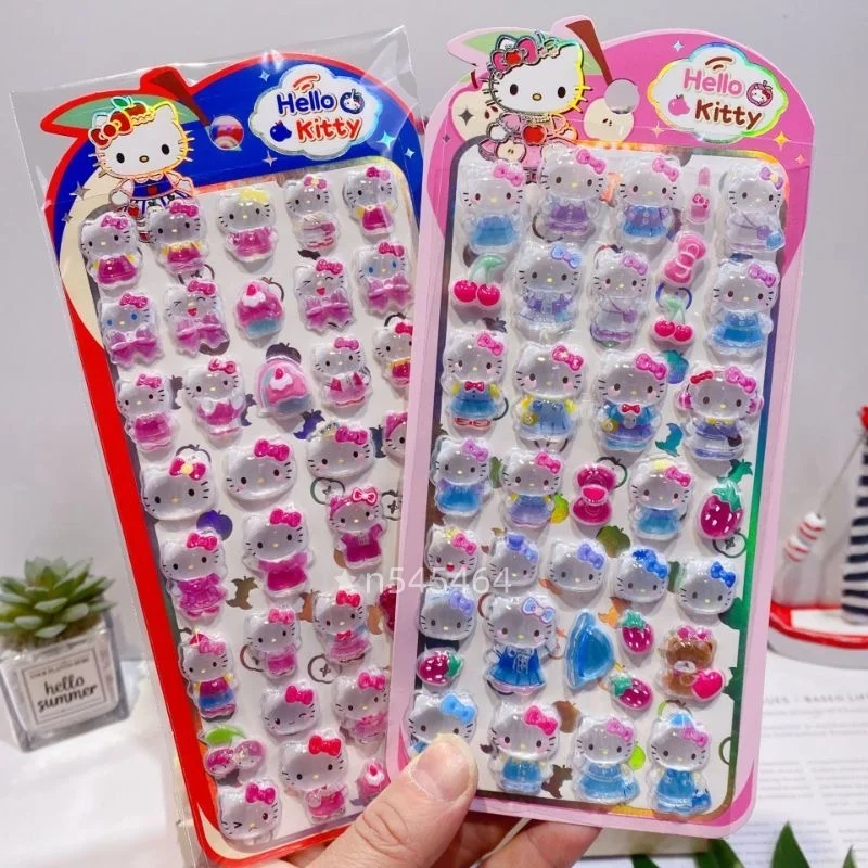 

Горячая новинка 2026: 3D-наклейки Hello Kitty из серии Macaron, объемные кристаллические стикеры для DIY-декора чехлов для телефонов, аксессуаров для волос, детских подарков