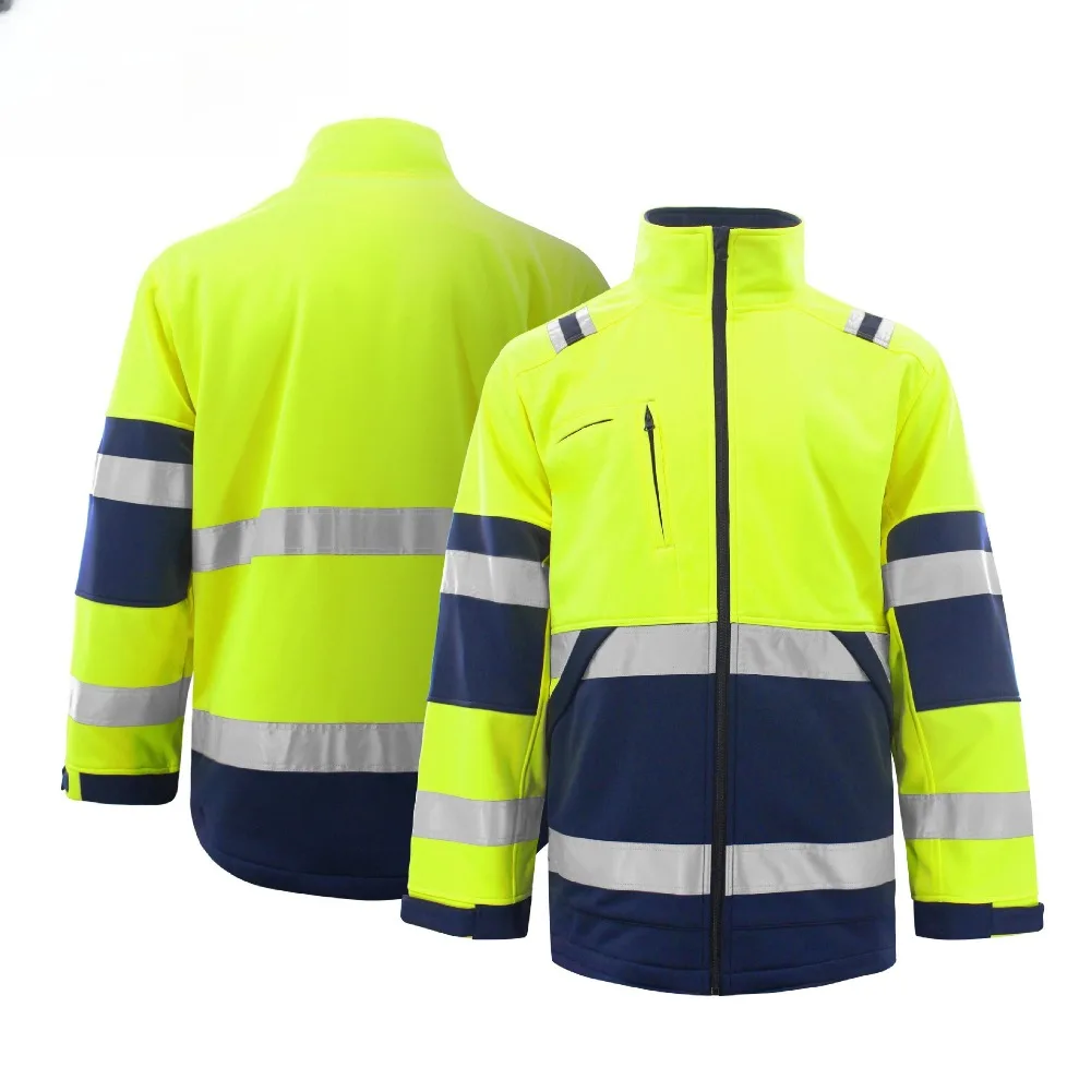New Style Men's Autumn Winter Labor Protection Safety Clothing Outdoor Windproof Reflective JacketSweatshirt Work Outerwear