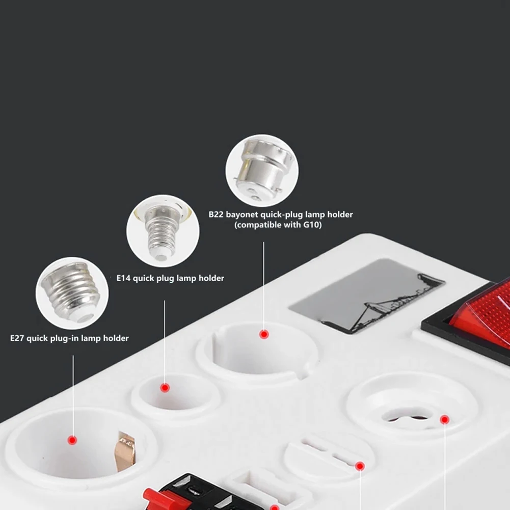 Suporte de teste rápido de tensão de lâmpada led adequado para e27b22e14 suporte de lâmpada teste multi-interface ferramentas de suporte de lâmpada de teste rápido