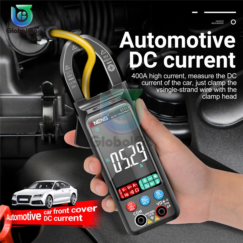 ANENG ST212 Digital Clamp Meter DC/AC Current 6000 Counts Multimeter Ammeter Voltage Tester Car Amp Hz NCV Ohm Test