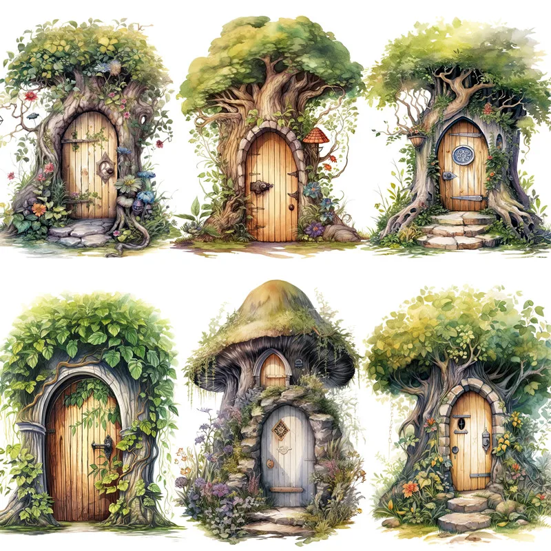 

20Pcs/Pack Forest House Sticker DIY Craft Scrapbooking Album Junk Journal Decorative Stickers