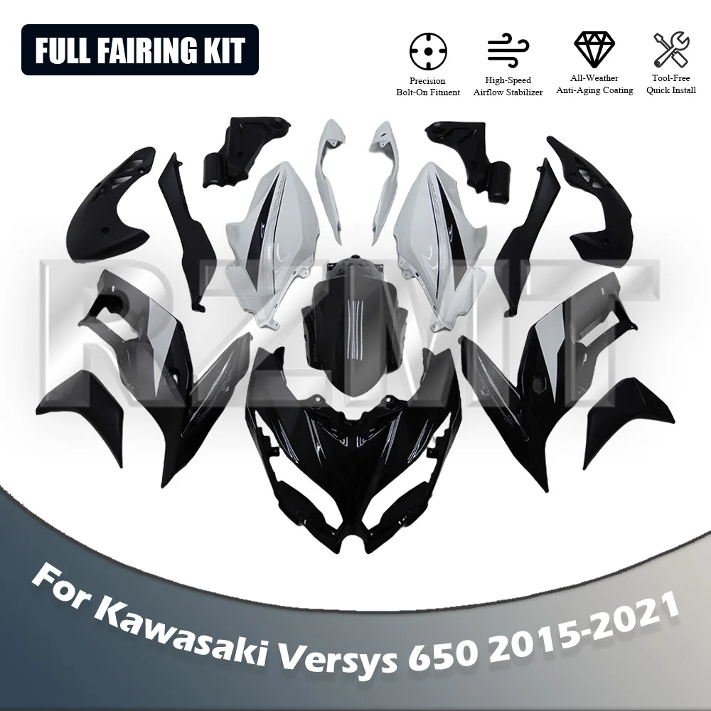 For Kawasaki Versys650 Versys 650 2015-2021 Motorcycle Fairing ABS Injection Customized Bodywork Fairings Kit rzmt