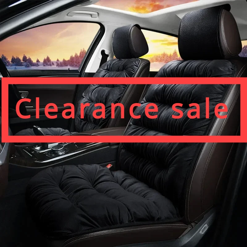 Original Winter Warm Cushion Soft Non-Slip Pad Car Seat Cushion Thick Velvet Car Seat Cover Automotive Interior Accessories