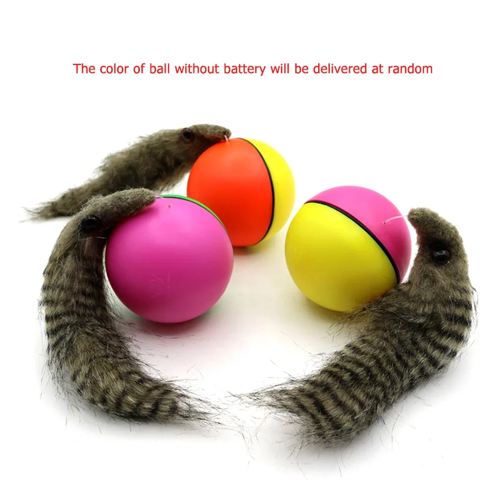 1-5Pcs Electric Beaver Ball Traning Dogs Agility Toys Electric Beaver Weasel Rolling Ball Pet Dog Cat Interactive Chasing Toy