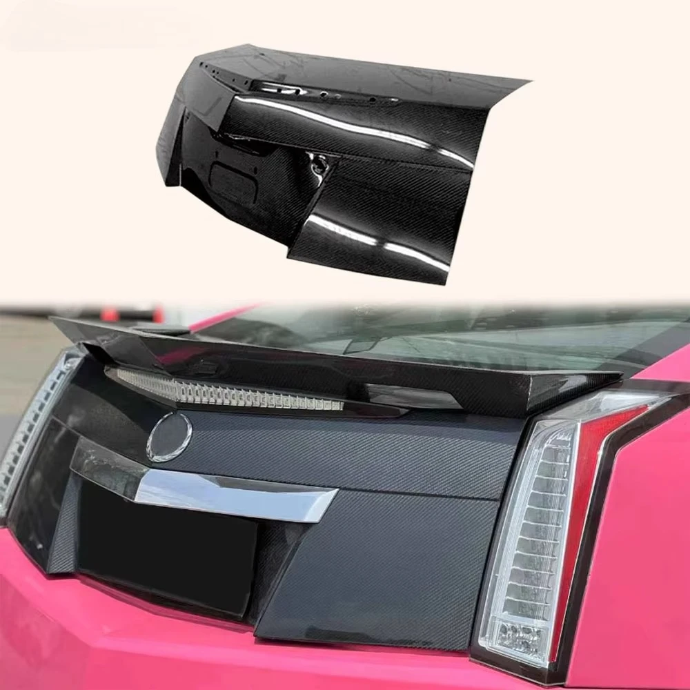 

For Caddilac CTS Coupe Only 08-13 Carbon KZ Style Rear Bumper Trunk Boot Lid