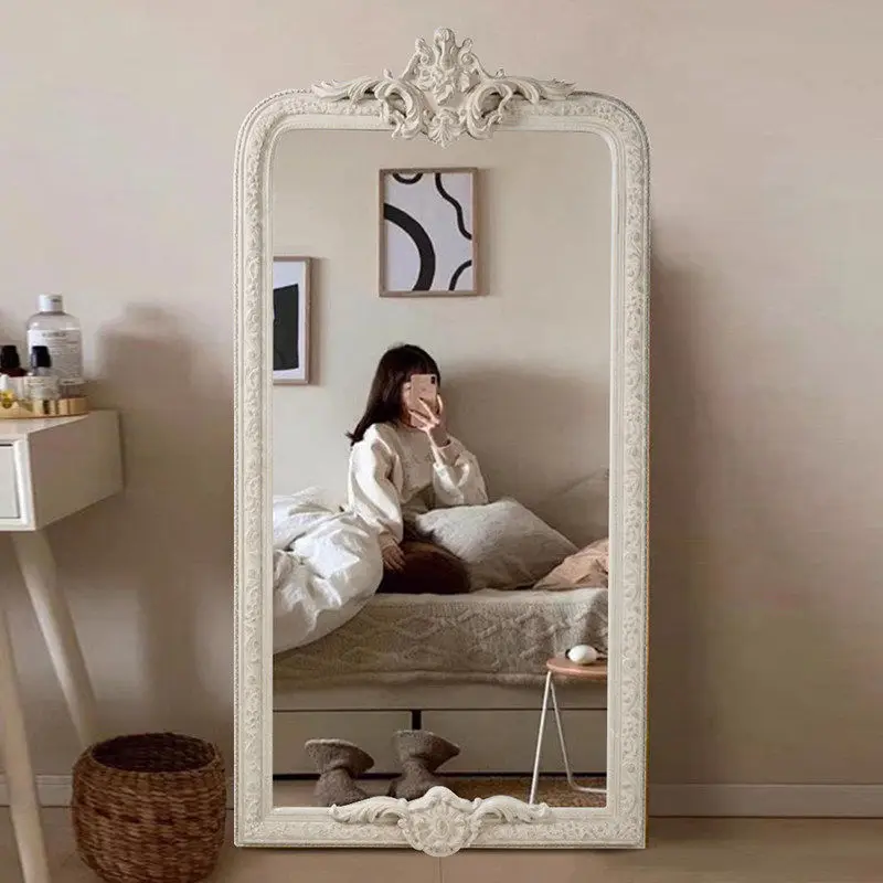 Floor Moving Mirror Living Room Modern Full Body Standing Girls Men Bedroom Bathroom Mirror Luxury Espelhos Home Decorations