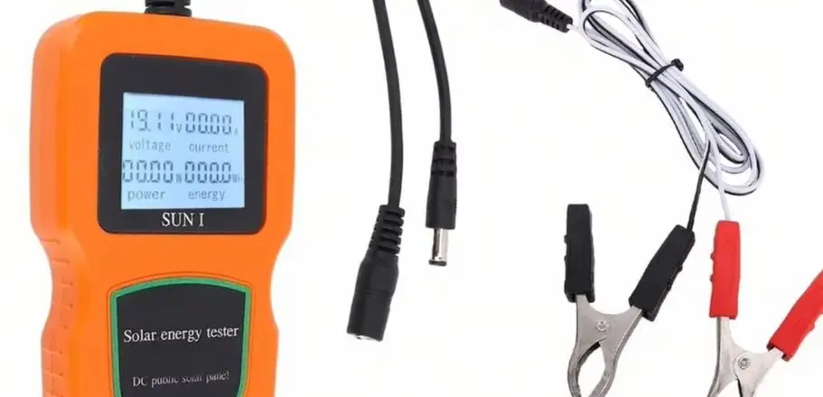 

100W Solar Panel Tester, Automatic And Manual-MPPT Photovoltaic Multimeter Power Meter, 12-50V, 0-20A, LCD Screen Backlight