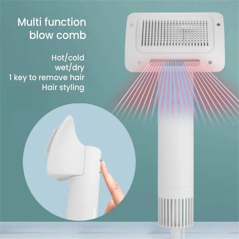 

Dog Comb Hair Brush Open Knot Electric Fur Cleaning Cat Groomer Canine Hairdressing Pet Aesthetics Hairdryer Articles Cold Warm