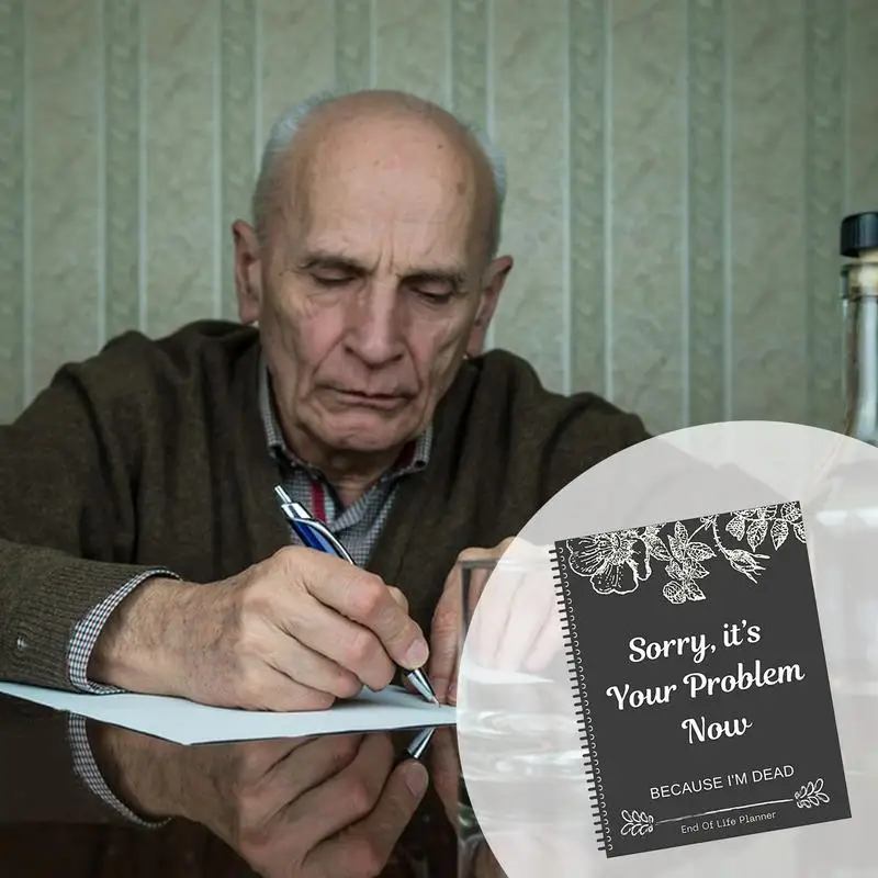 دفتر مخطط نهاية الحياة الأسود، دفتر مخطط نهاية الحياة، معذرت، مشكلك، نهاية مضحكة لمخطط الحياة، دفتر تخطيط تراثي