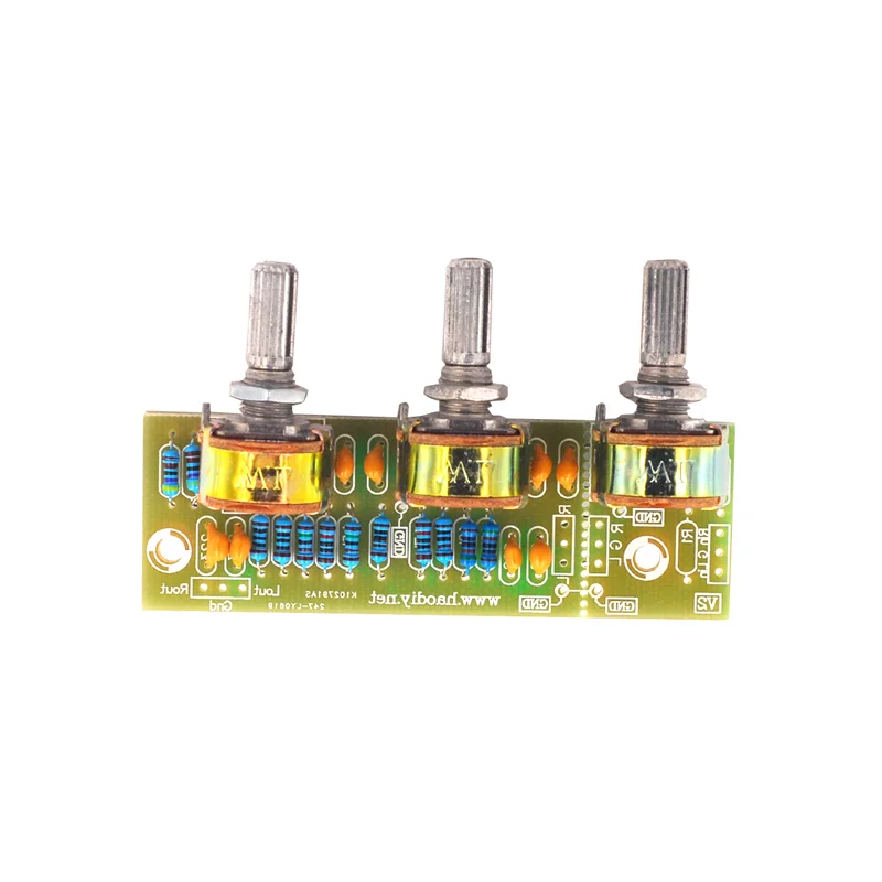 Passive front-stage board, front-stage board, tone board, PCB board kit for power amplifier without power supply