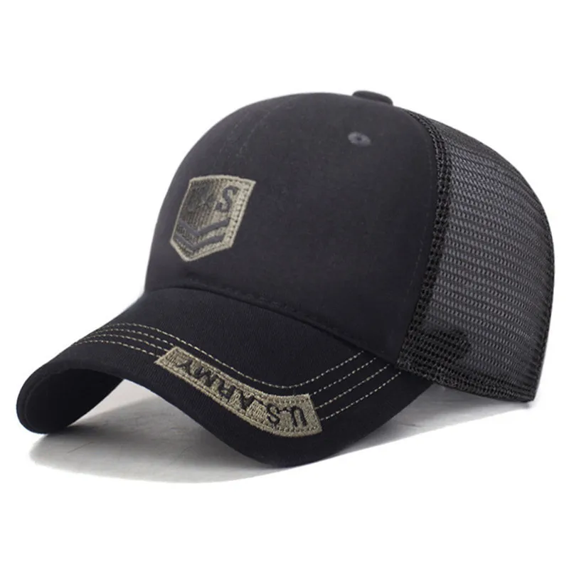

2025 New Summer Breathable Mesh Baseball Caps For Men Embroidery Camouflage Cap Camping Fishing Hats Golf Hat Women's Hat