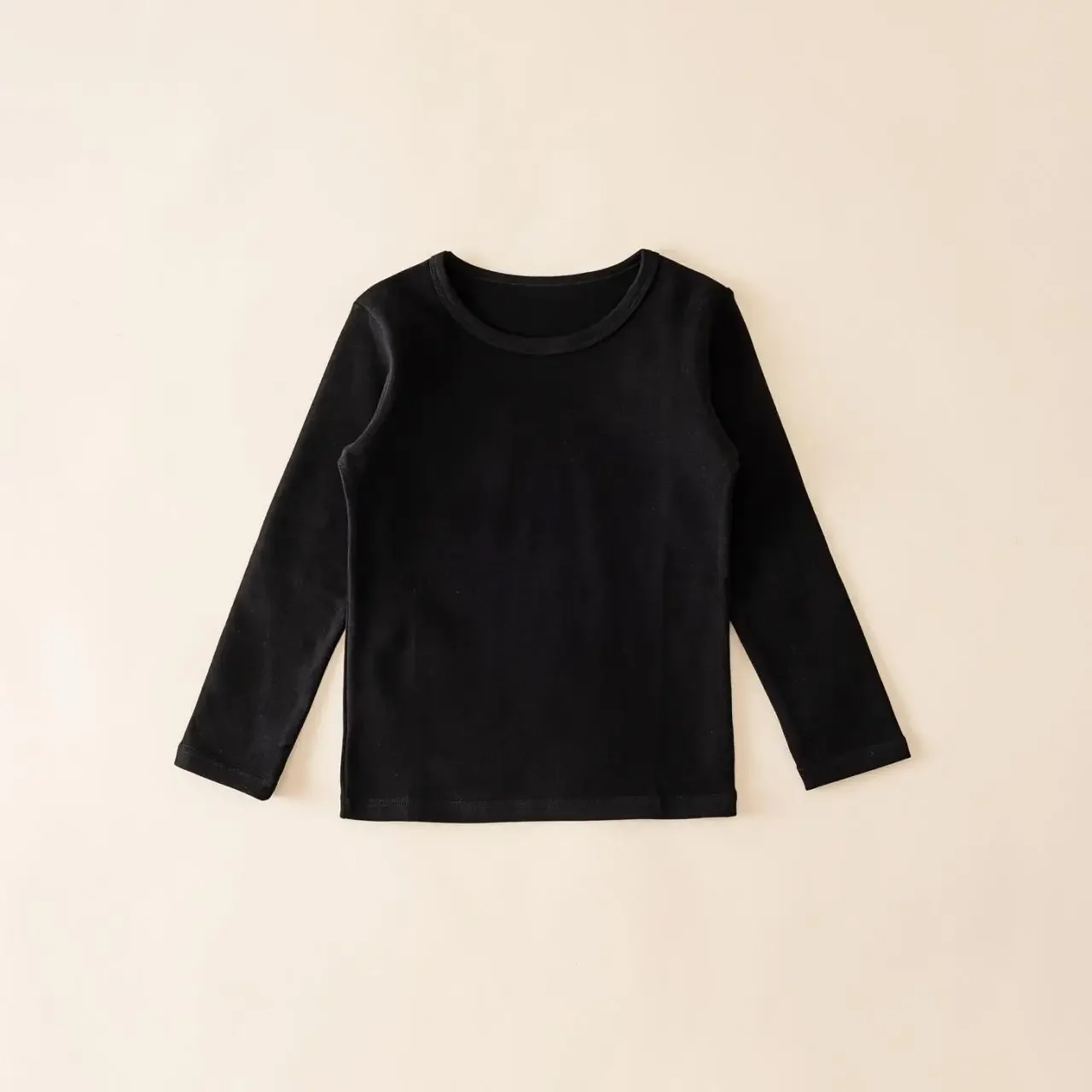 الأطفال الربيع بلون طويلة الأكمام قاع 100% القطن طفل قميص الفتيان تي شيرت غير رسمي الفتيات الدافئة داخل الملابس العلوية #6