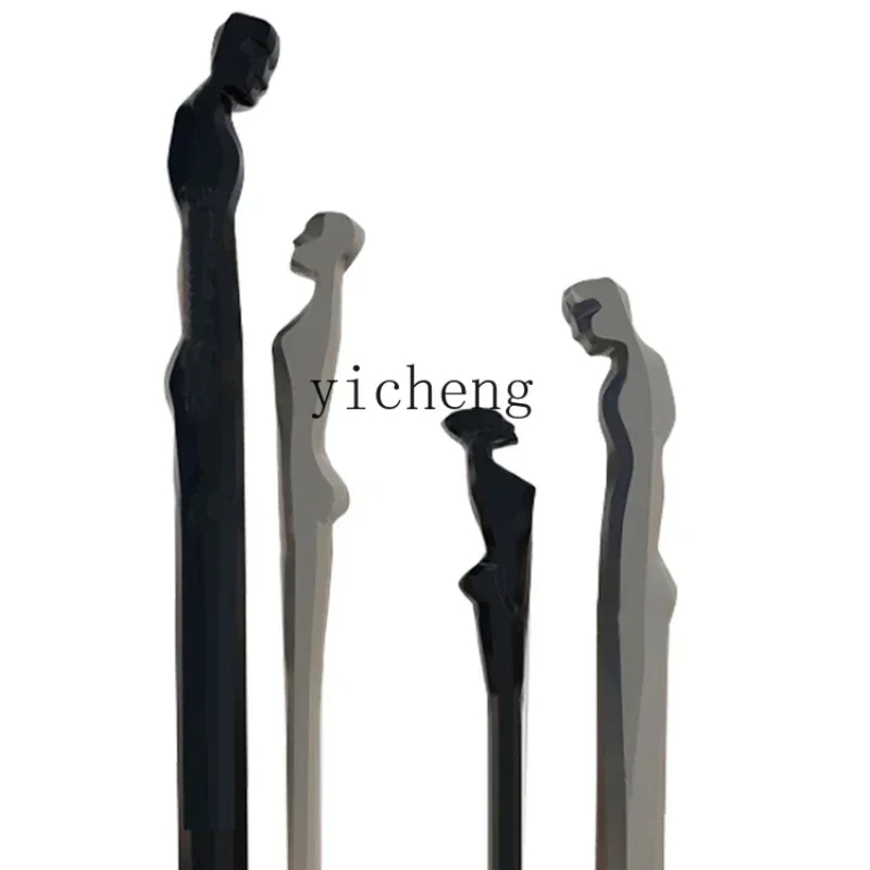 BJ-21   FRP Creative Abstract Figure Sculpture Artwork Office Living Room Entrance Hotel Decoration Floor Ornament