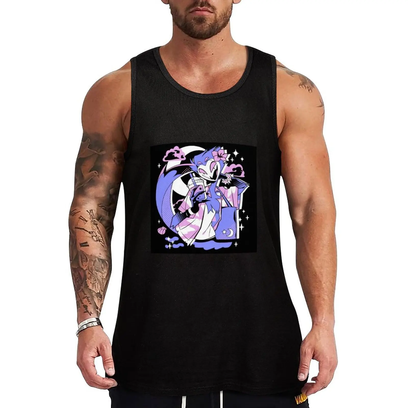 Helluva Boss - Stolas Tank Top Minimal Print Tank Top Simple Graphic Sleeveless