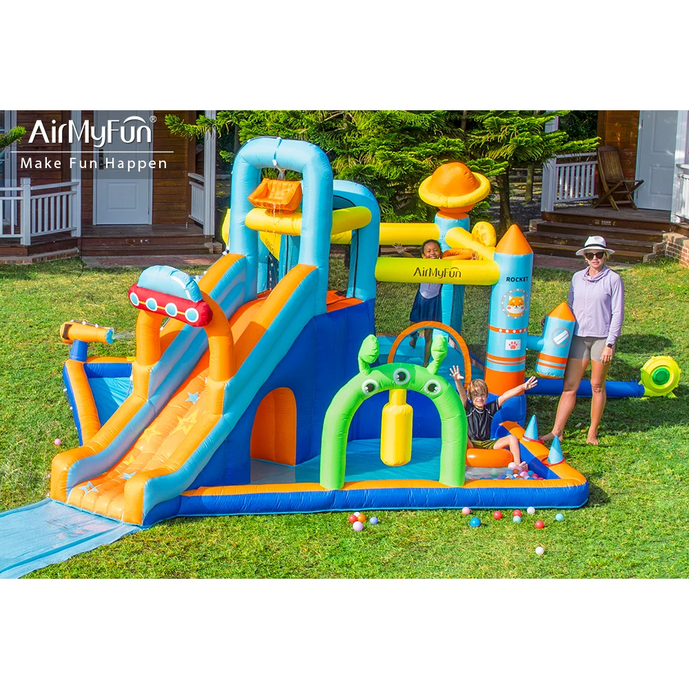 

Accept Custom Inflatable Bounce House Animal Water Slide Combo Kids Jump Bounce Jump Castle With Water Inflatable Bounce House