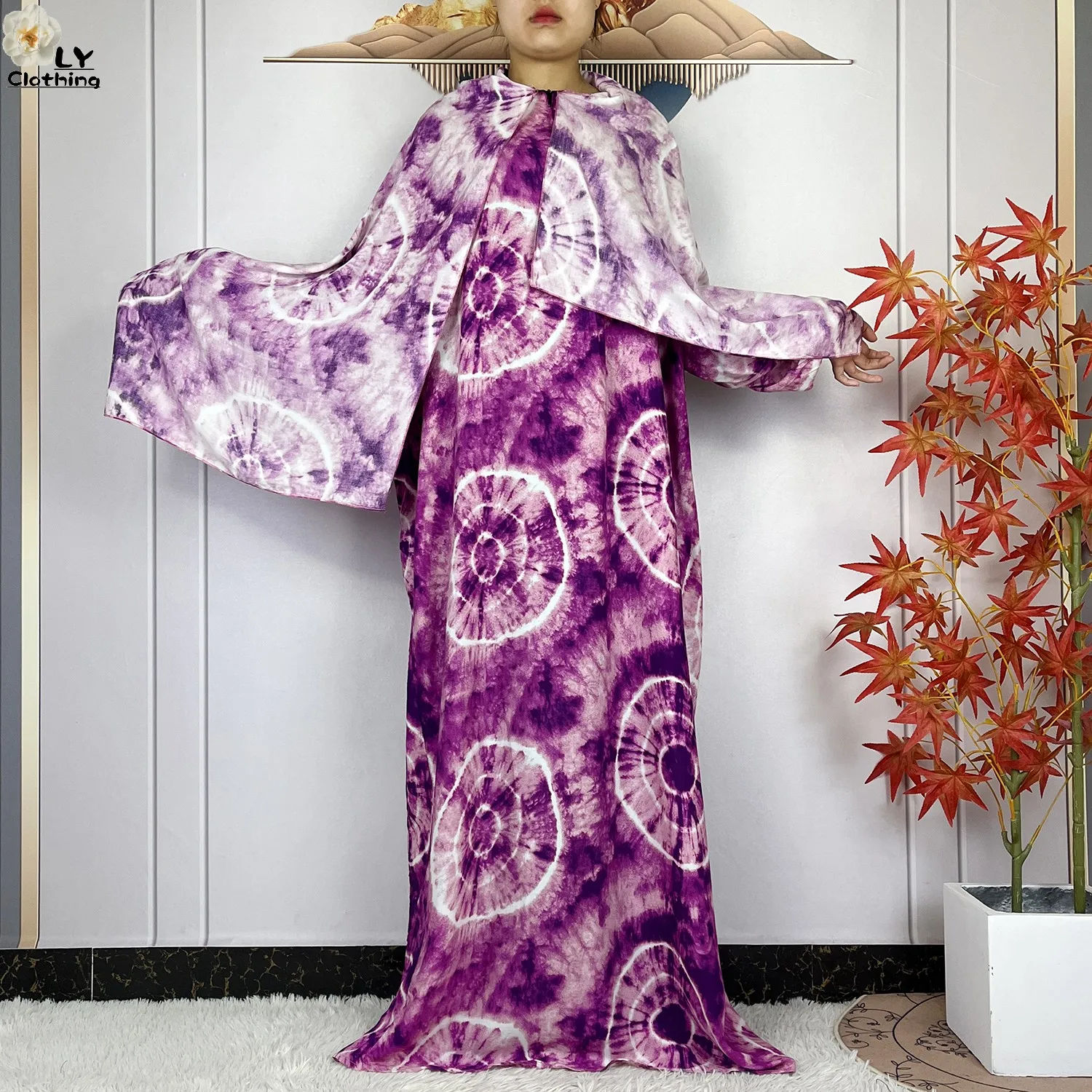 2024 Muslim Sets Lady Abayas Ramadan Prayer Garment Dubai Turkey Middle East Femme Robe Cotton Loose African Abaya Islam Dress