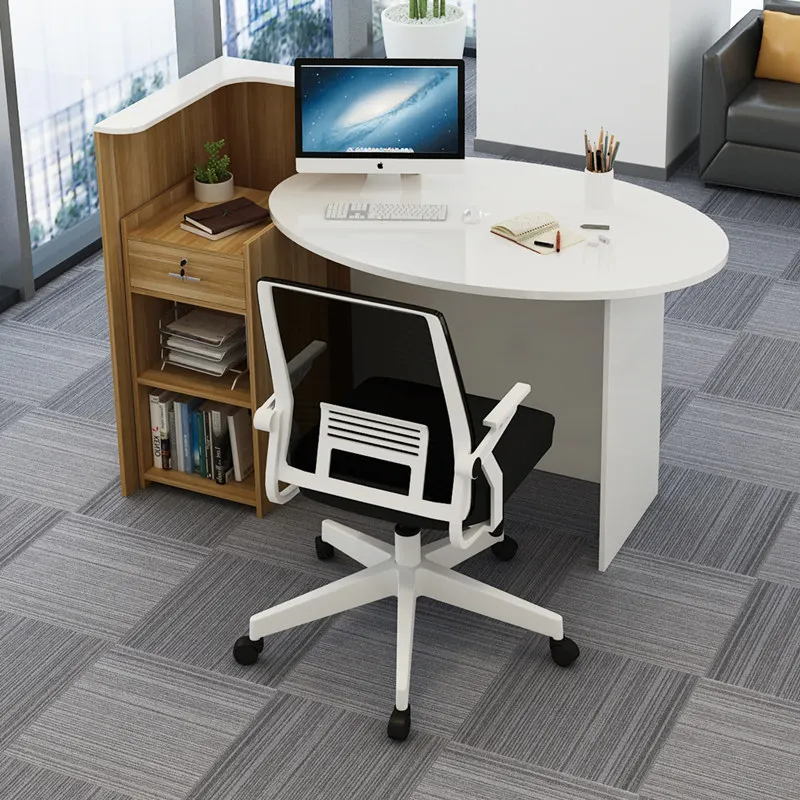 Single desk Small computer table and chair combination Creative boss table Office manager table Staff  1.2 meters